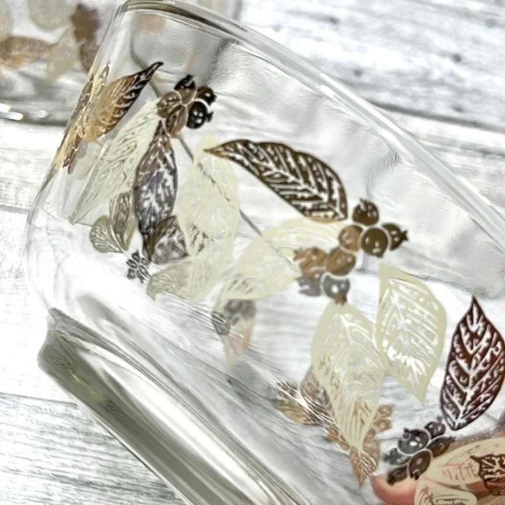 Vintage Mid Century Gold Leaf Bowl Set of 3